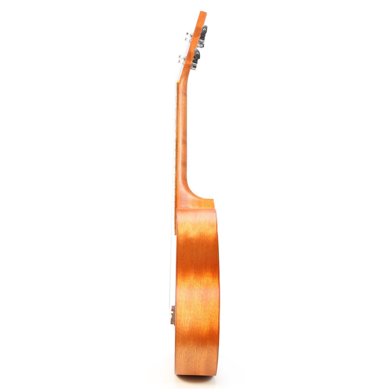 23 Inch Mahogany Flower Carved Pattern Concert Ukulele
