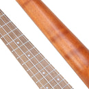 23 Inch Mahogany Flower Carved Pattern Concert Ukulele