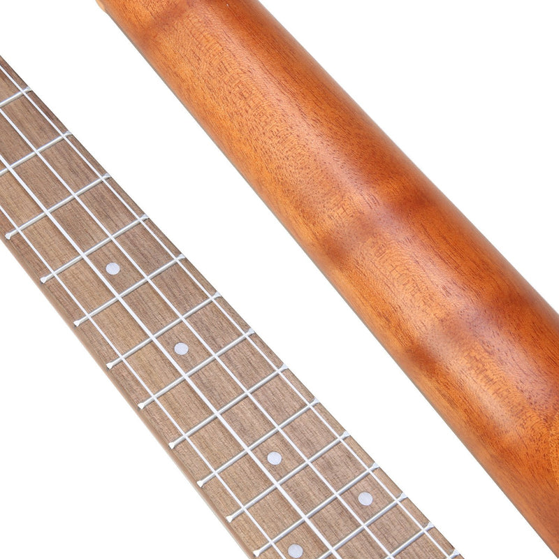 23 Inch Mahogany Flower Carved Pattern Concert Ukulele