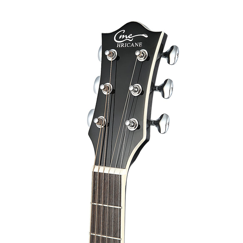 39 Inch Solid Mahogany Top Black Acoustic Guitar