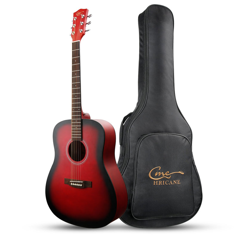 41 Inch Mahogany Spruce Top Red-Dreadnought Acoustic Guitar