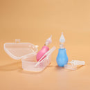 Baby anti-reflux nasal washer baby nasal suction device solid silicone pump nasal cleaner + storage box